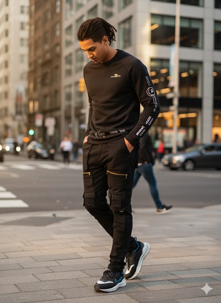 AFGANI CARGO 3D BLACK