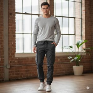 CARGO JOGGERS-DARK GRAY