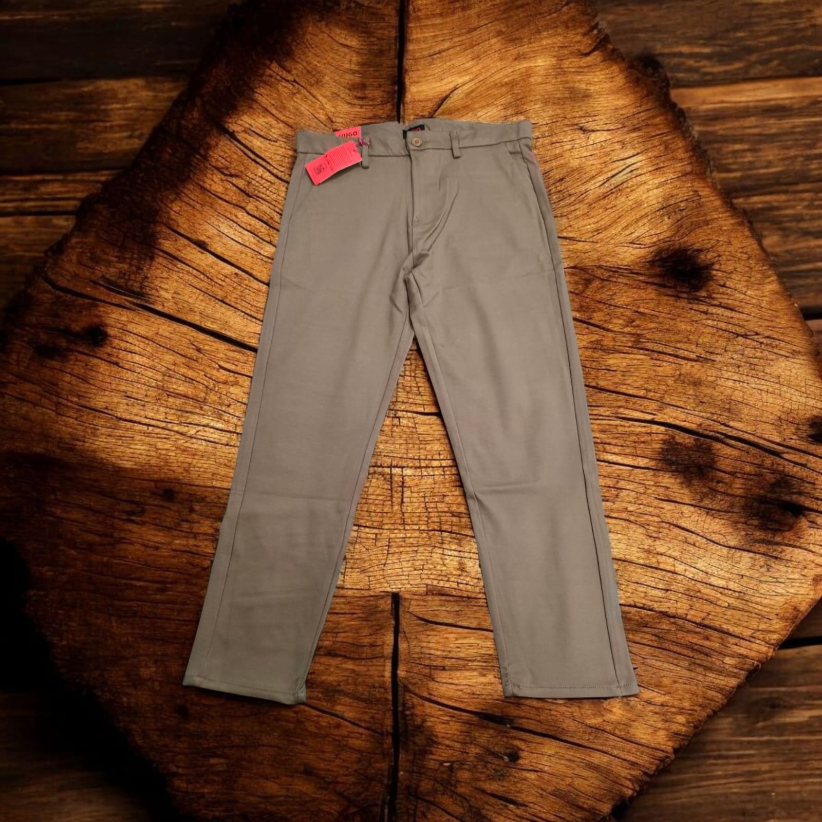 FORMAL GABARDINE PANT -LIGHT KHAKI - Image 4