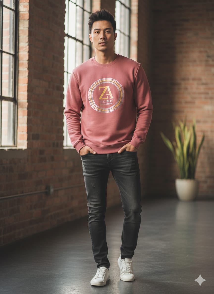 SWEEP SHIRT -MERUN COLOUR - Image 2