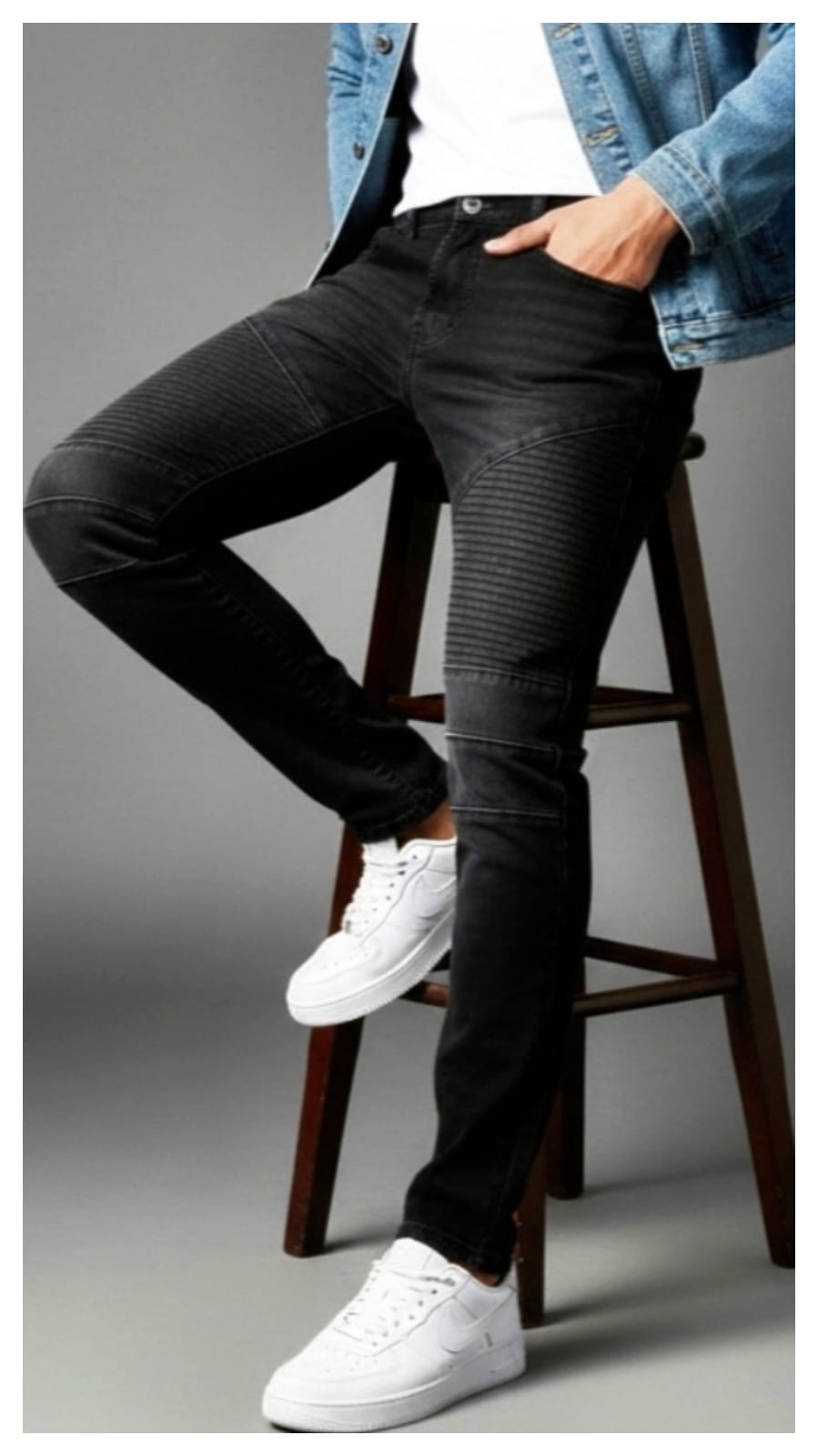 NEW FOUR POCKET CARGO – 9 ASH BLACK