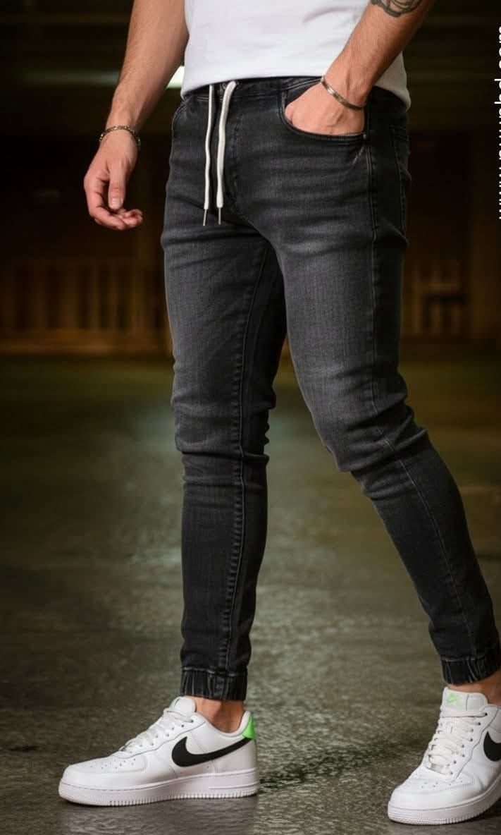 NEW DENIM JOGGAR’S ASH BLACK